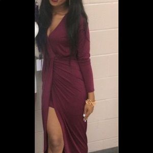 Red Long Sleeve dress